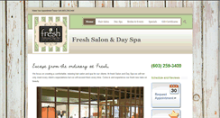 Desktop Screenshot of freshsalonanddayspa.com