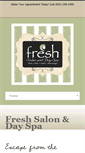 Mobile Screenshot of freshsalonanddayspa.com